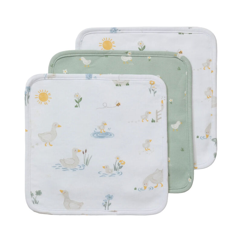 Living Textiles 3-Pack Wash Cloths image number 0